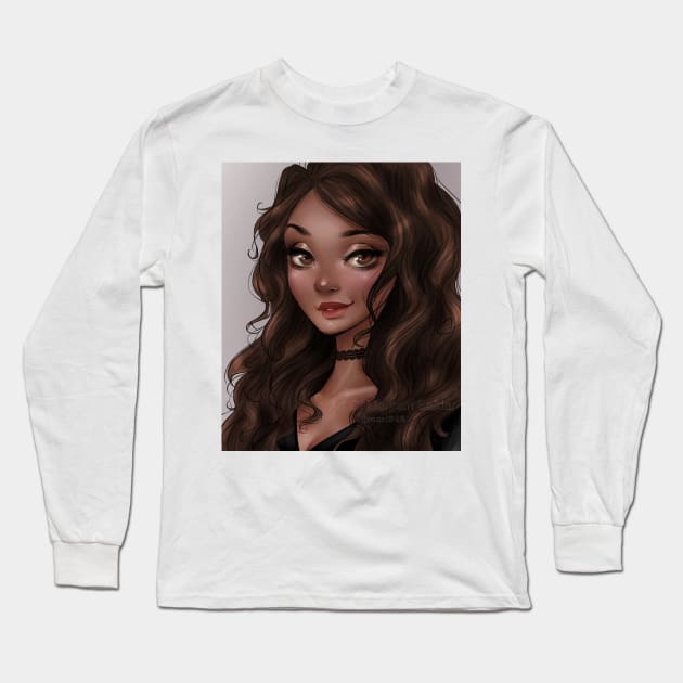 Black Beauty Long Sleeve T-Shirt by Mari945